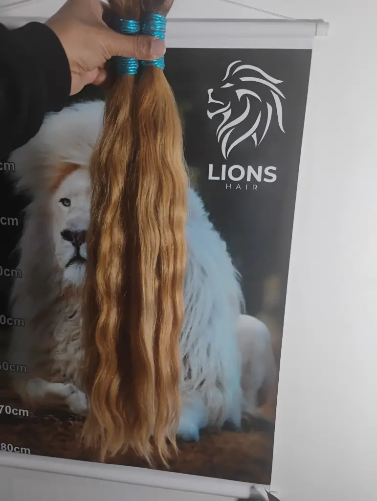 cabelo loiro mel 55cm 100g
