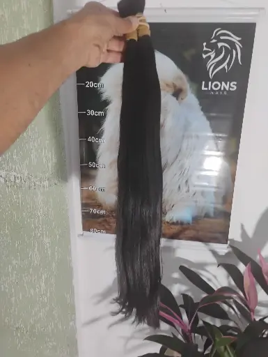 cabelo brasileiro 65 cm 100g