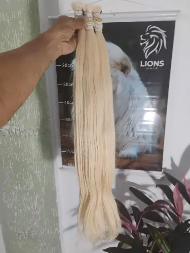cabelo vietnamita loiro 75 cm 100g